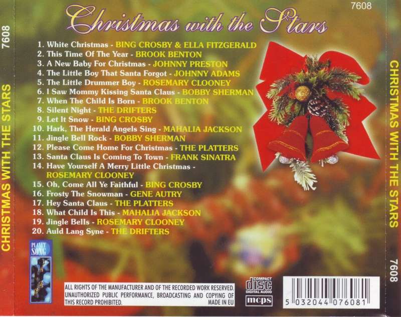 CHRISTMAS WITH THE STARS - Compilation (CD) 7608 EX (R25 SALE)