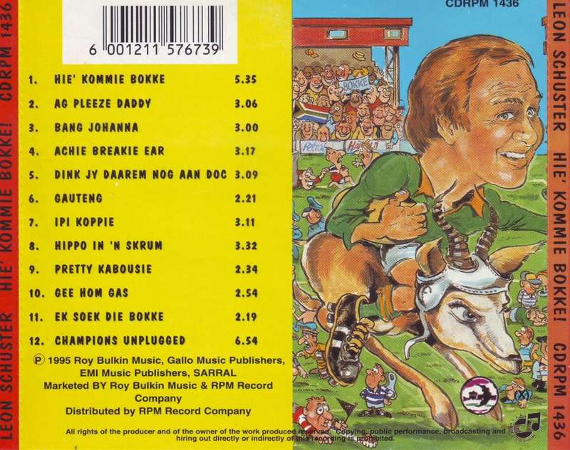 LEON SCHUSTER - Hie` kommie bokke! (CD) CDRPM 1436 (R25 SALE)
