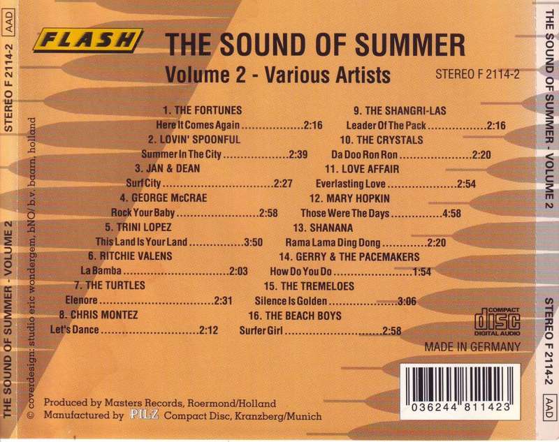 THE SOUND OF SUMMER VOLUME 2 - Compilation (CD) F 2114-2