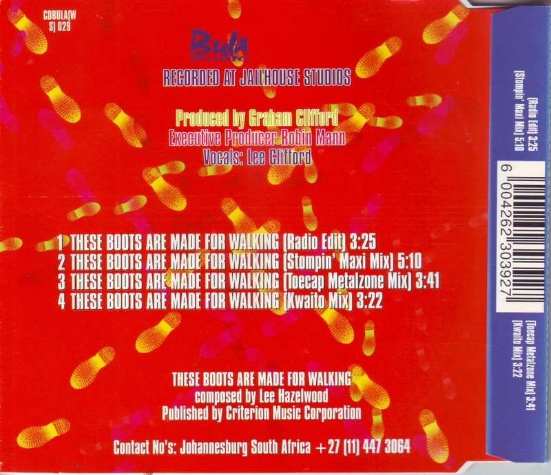 FOOT C-FOOT C - These boots are made for walking (CD single) CDBULA(WS) 029 EX