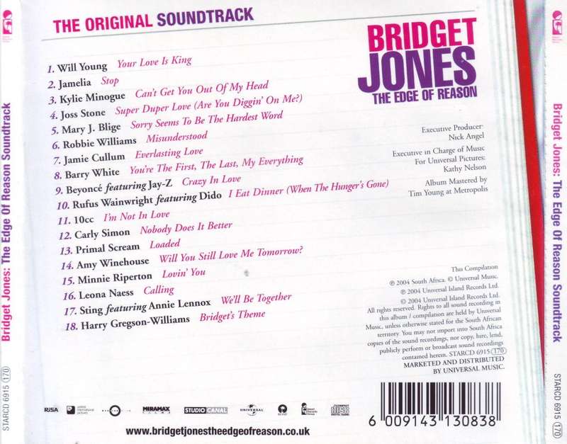 BRIDGET JONES THE EDGE OF REASON - The original soundtrack (CD) STARCD 6915 NM