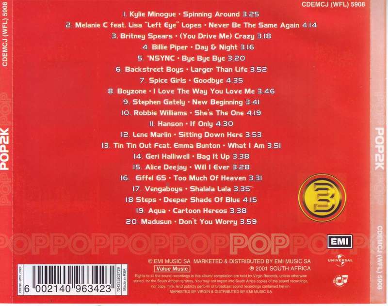 POP2K - Compilation (CD) CDEMCJ (WFL) 5908 (R25 SALE)