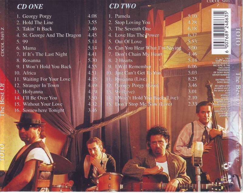 TOTO - The Best Of Toto (double CD) CDCOL 5493 Z