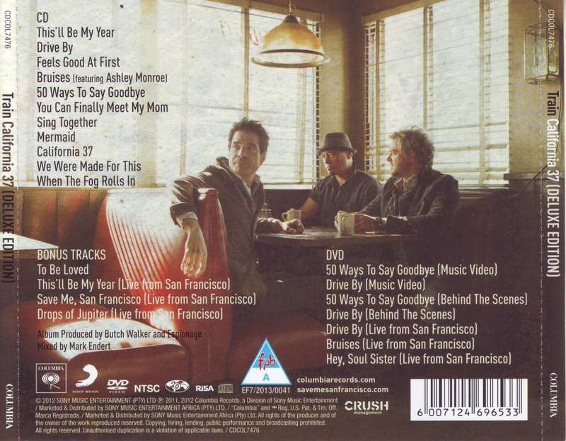 TRAIN - California 37 deluxe edition (CD & DVD) CDCOL 7476 EX/NM-