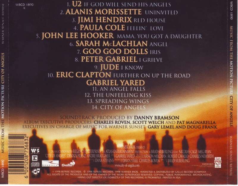 CITY OF ANGELS - Music from the motion picture (CD) WBCD 1890 NM-
