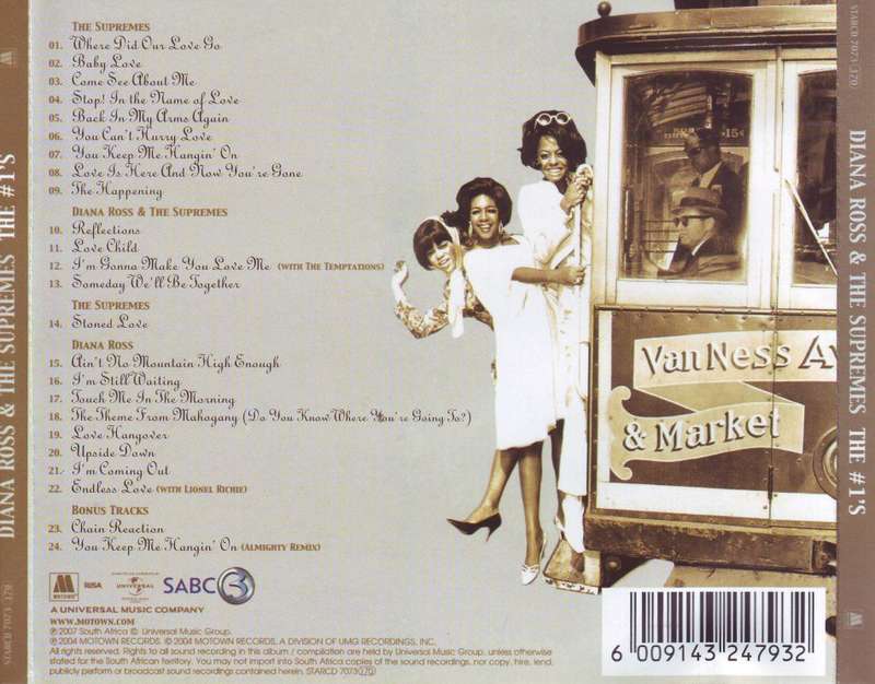 DIANA ROSS & THE SUPREMES - The # 1`s (CD) STARCD 7073 EX