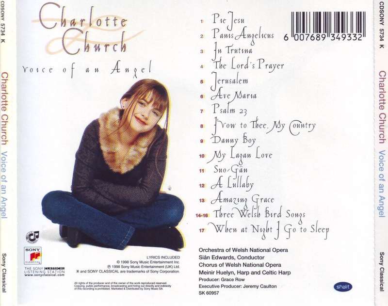 CHARLOTTE CHURCH - Voice of an angel (CD) CDSONY 5734 K (R25 SALE)