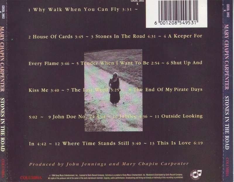 MARY CHAPIN CARPENTER - Stones in the road (CD) CDCOL 3952 K EX