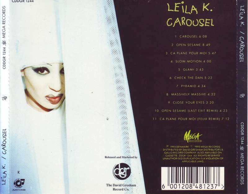 LEILA K. - Carousel (CD, small sticker on disc) CDDGR 1244 EX