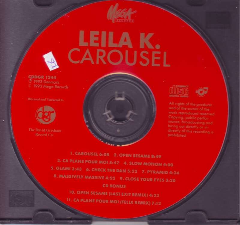 LEILA K. - Carousel (CD, small sticker on disc) CDDGR 1244 EX