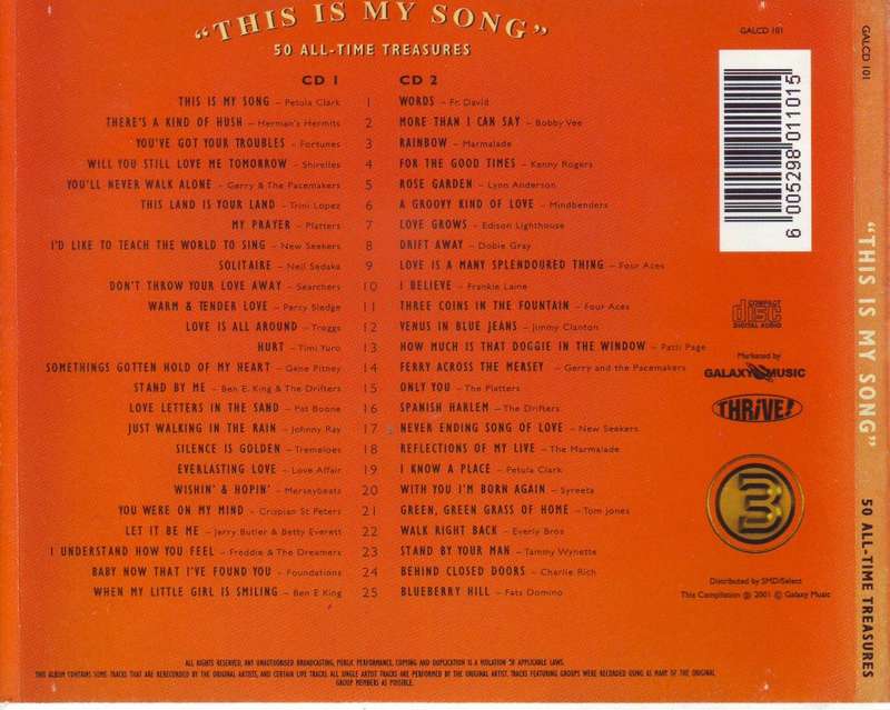 THIS IS MY SONG - Compilation (double CD) GALCD 101