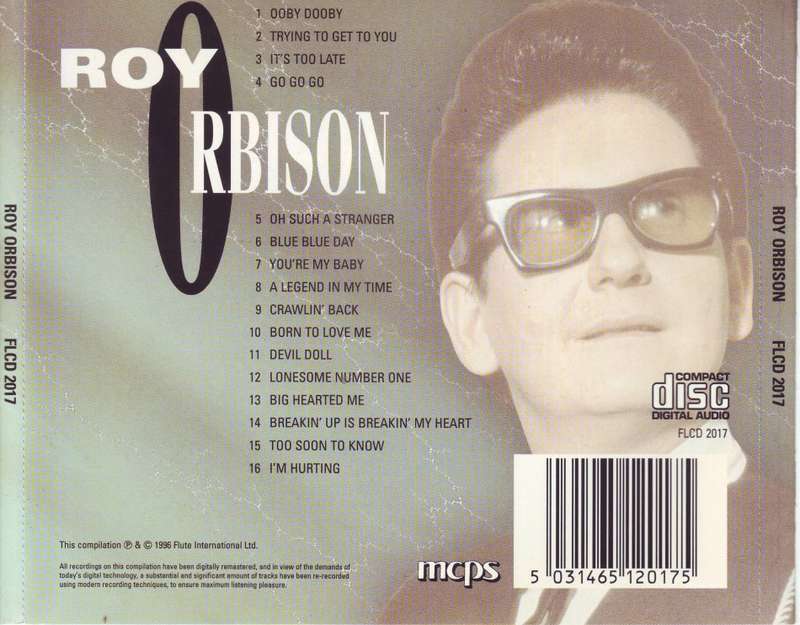ROY ORBISON - Roy Orbison (CD, picture disc) FLCD 2017 NM-