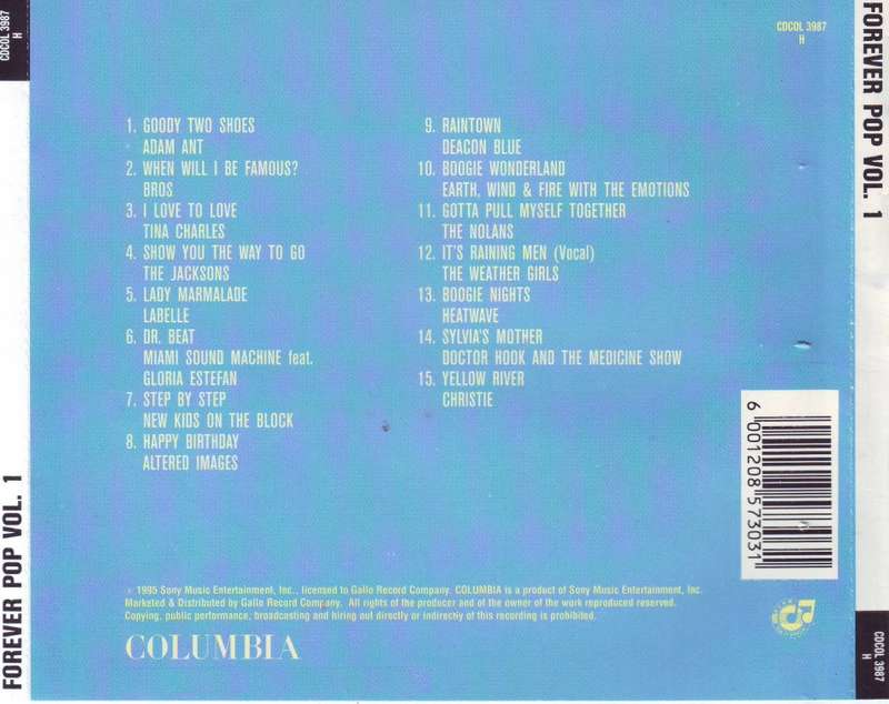 FOREVER POP VOL.1 - Compilation (CD) CDCOL 3987 H EX