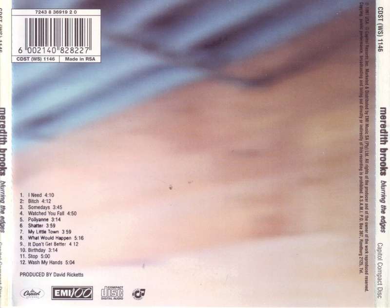 MEREDITH BROOKS - Blurring the edges (CD) CDST (WS) 1146 NM