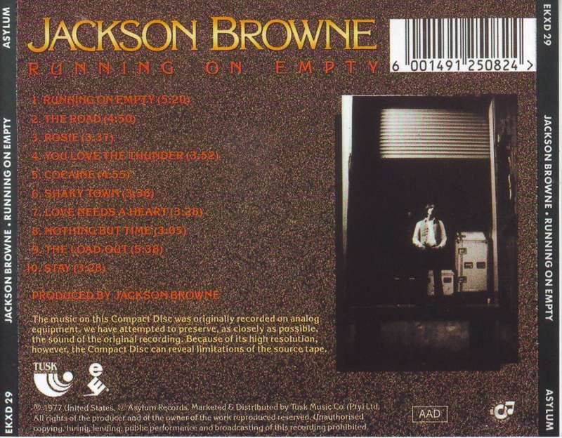 JACKSON BROWNE - Running on empty (CD) EKXD 29 NM