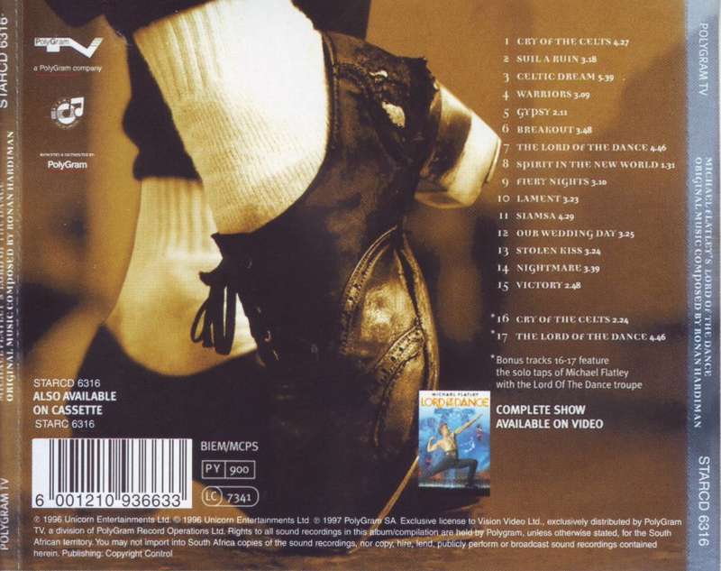 MICHAEL FLATLEY -  Lord of the dance (CD) STARCD 6316 EX (FREE BULK SHIPPING)