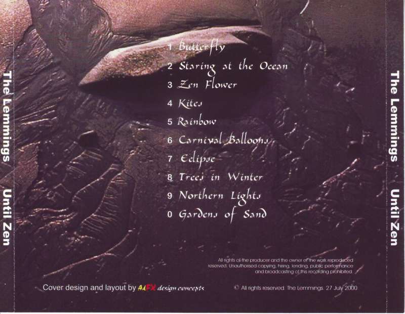 THE LEMMINGS - Until zen (CD) self released EX