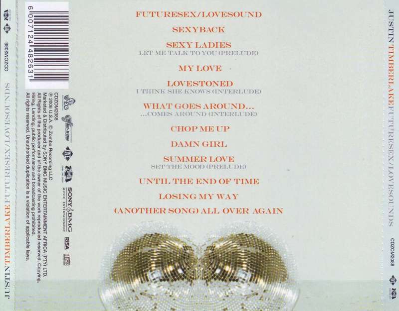 JUSTIN TIMBERLAKE - Futuresex / lovesounds (CD) CDZOM 2088 VG+