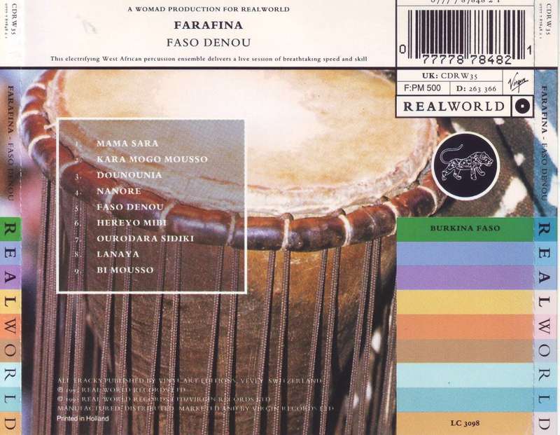 FARAFINA - Faso denou (CD) CD RW 35 NM-