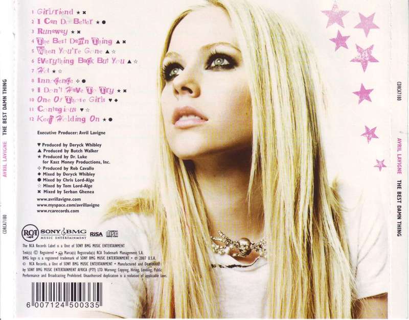 AVRIL LAVIGNE - The best damn thing (CD)  CDRCA7180 NM
