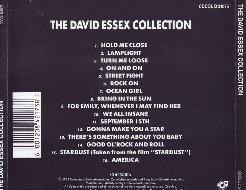 DAVID ESSEX - The David Essex Collection (CD) CDCOL B 31075 EX
