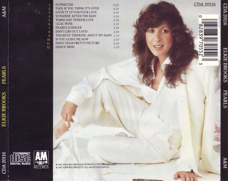 ELKIE BROOKS - Pearls (CD) CDA 20116 EX