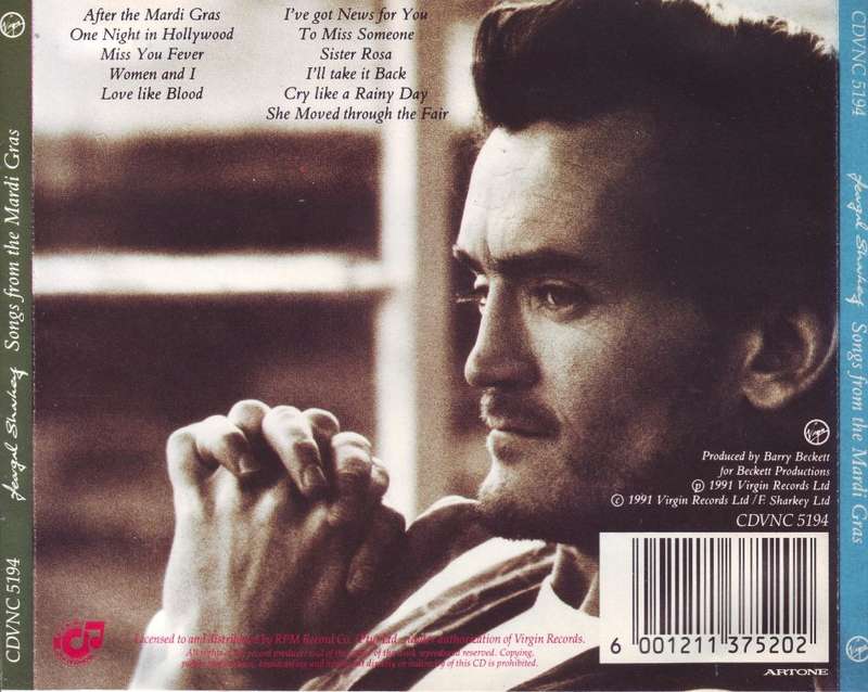 FEARGAL SHARKEY - Songs from the mardi gras (CD) CDVNC 5194 NM-