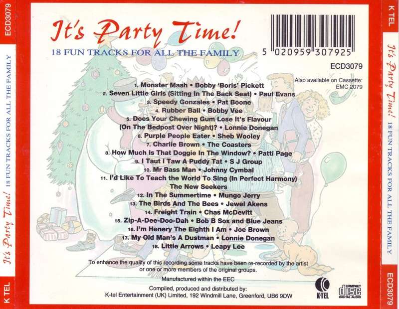 IT`S PARTY TIME - Compilation (CD) ECD3079 VG+ (R25 SALE)
