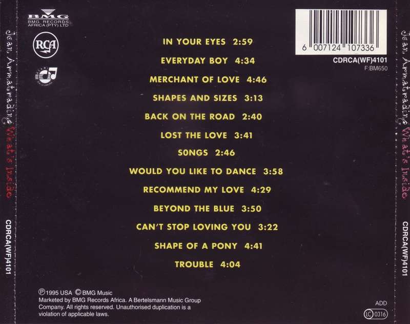 JOAN ARMATRADING - What`s inside (CD) CDRCA(WF)4101 NM-