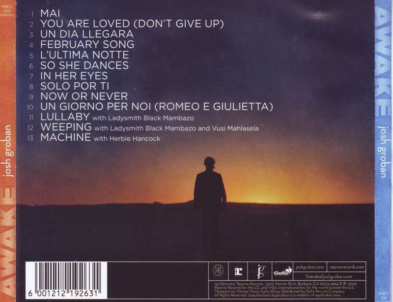JOSH GROBAN - Awake (CD) WBCD 2129 NM