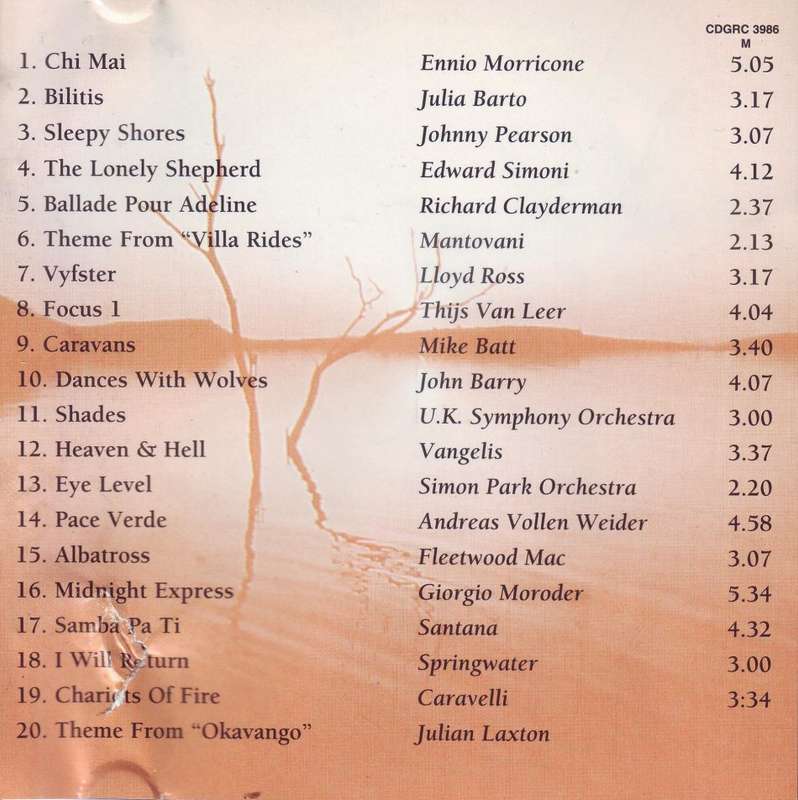 REFLECTIONS -  A collection of instrumental greats (CD, see pics*) CDGRC 3986 M EX
