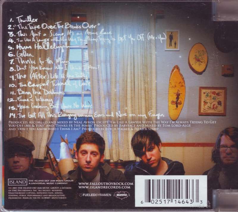 FALL OUT BOY - Infinity on high (CD) 602517146433 NM