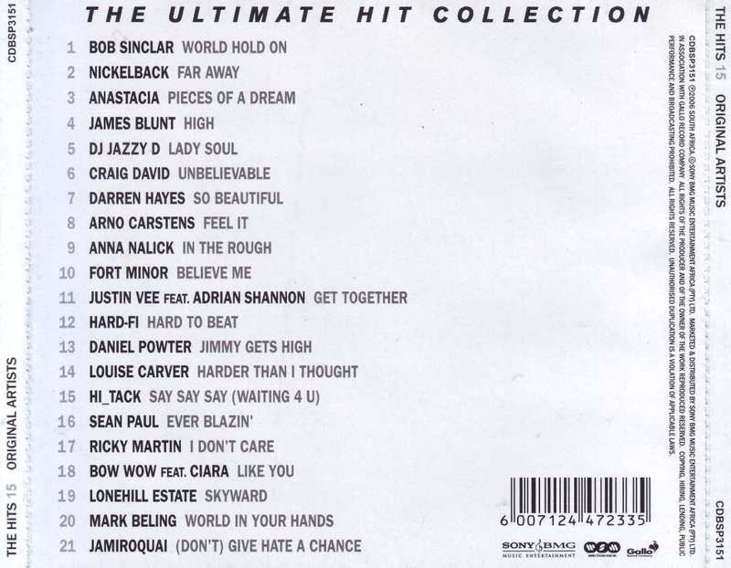THE HITS 15 - Compilation (CD) CDBSP3151 EX