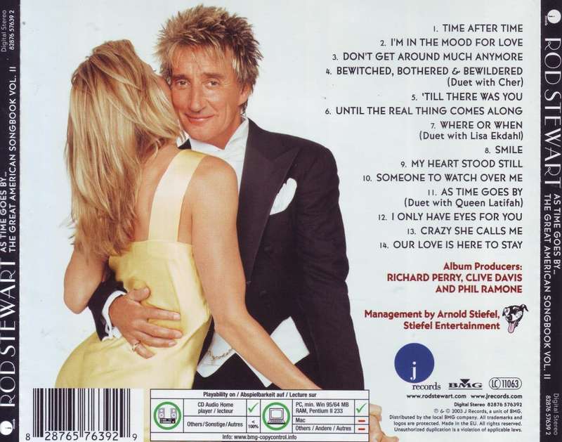 ROD STEWART - As Time Goes By The Great American Songbook Vol 2 (CD) 82876 57639 2 NM