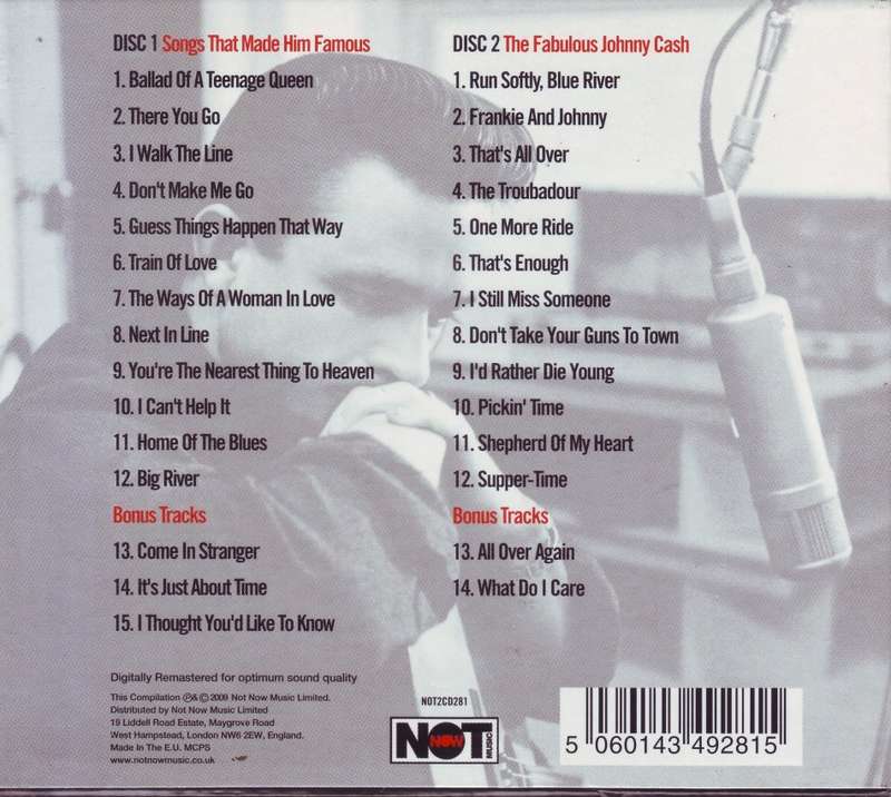 JOHNNY CASH - The fabulous (double CD) NOT2CD281 NM-