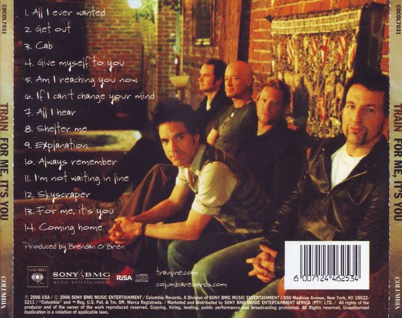 TRAIN - For me, it`s you (CD) CDCOL7031 EX