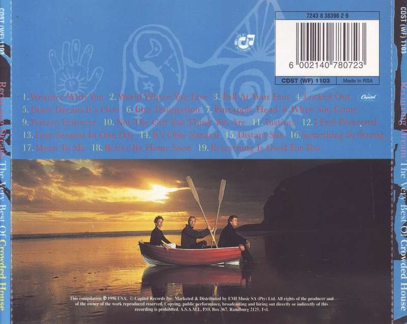 CROWDED HOUSE - Recurring Dream The Very Best Of (CD) CDST (WF) 1103 NM