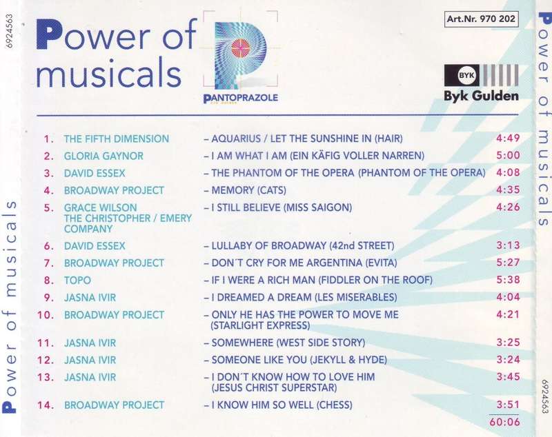 POWER OF MUSICALS - Compilation (CD) 6924563  VG  (R25 SALE)