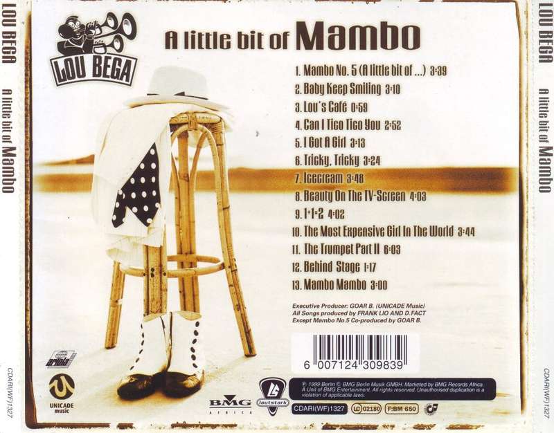 LOU BEGA - A little bit of mambo CDARI (WF) 1327 VG+