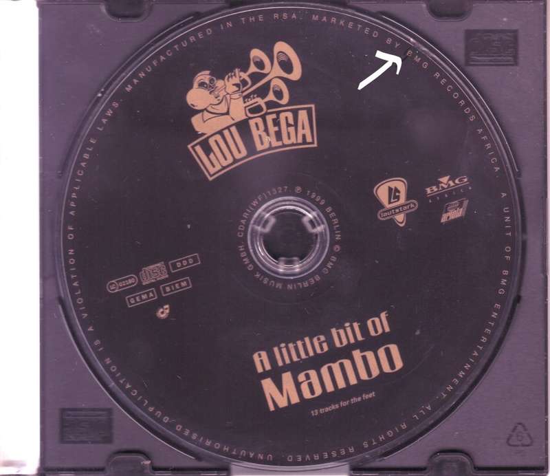LOU BEGA - A little bit of mambo CDARI (WF) 1327 VG+