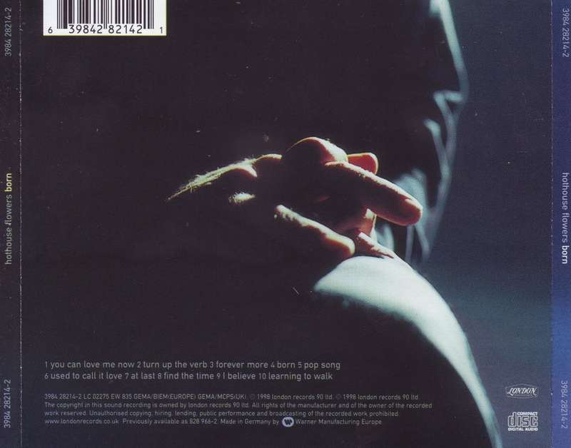 HOTHOUSE FLOWERS - Born (CD) 3984 28214-2 EX