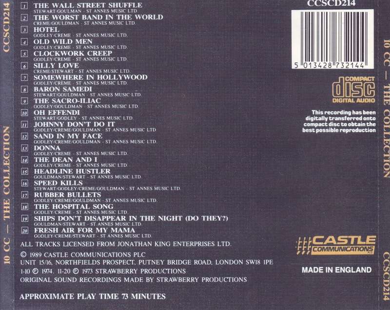 10CC - The collection (CD) CCSCD214 EX