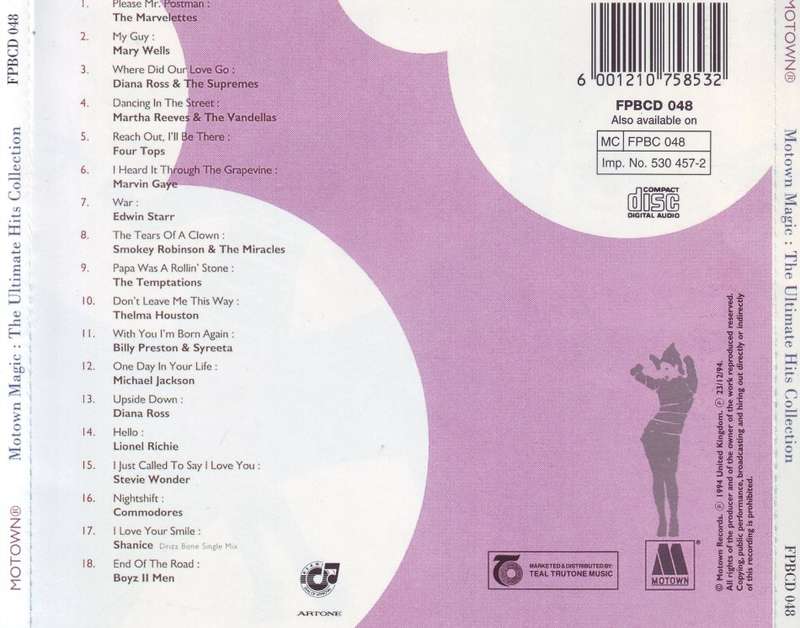 MOTOWN MAGIC THE ULTIMATE HITS COLLECTION - Compilation (CD) FPBCD 048 EX