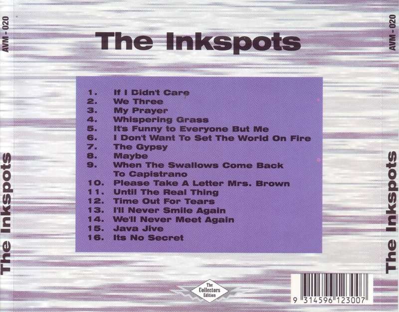 THE INKSPOTS - The Inkspots (CD) AVM-020 NM
