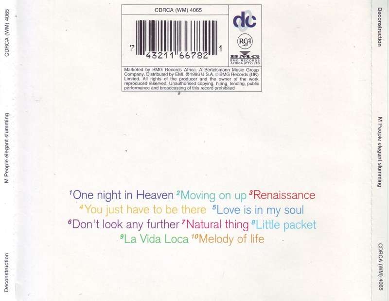 M PEOPLE - Elegant slumming (CD) CDRCA (WM) 4065 VG+