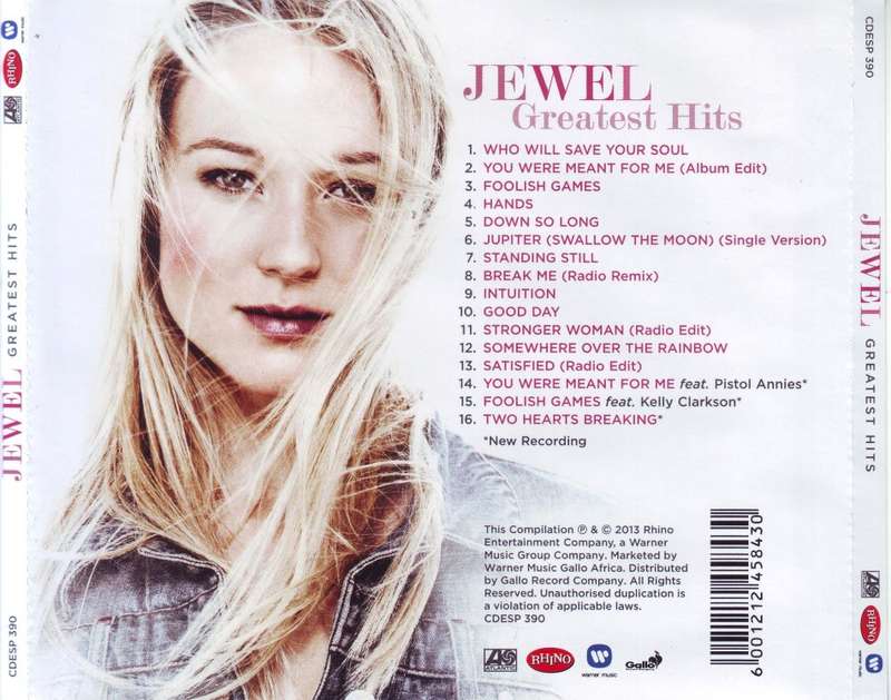 JEWEL - Greatest hits (CD) CDESP 390 NM