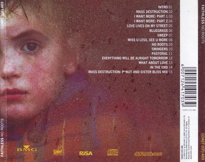 FAITHLESS - No roots (CD) CDAST (CF) 469 NM-