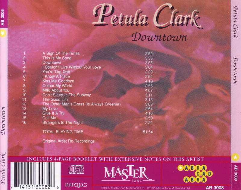 PETULA CLARK - Downtown (CD) AB 3008 NM
