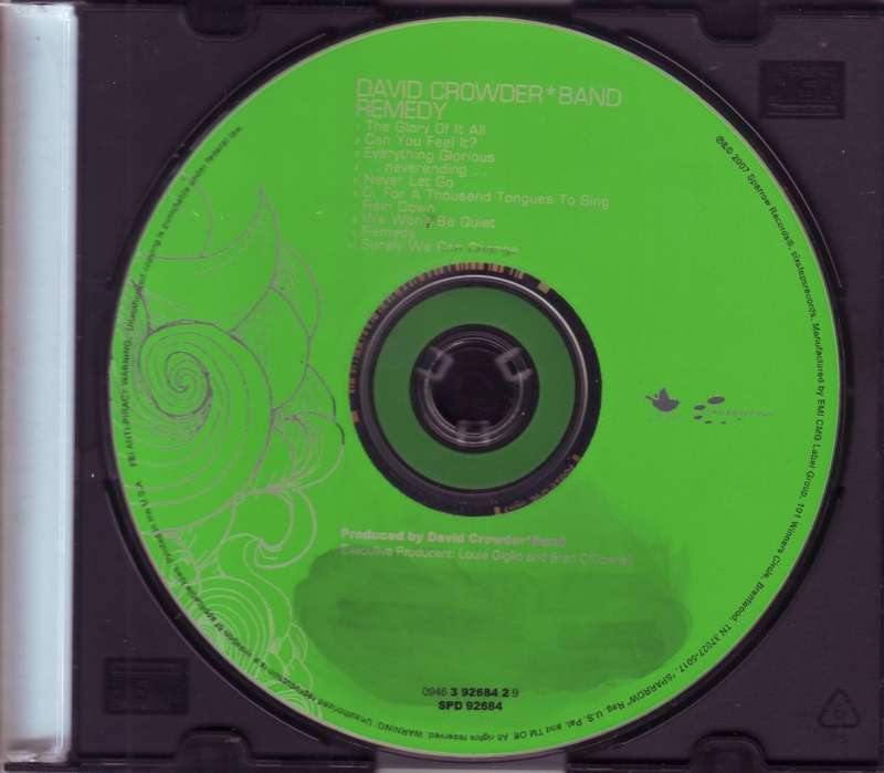 DAVID CROWDER BAND - Remedy (CD) 0946 3 92684 2 9 / SPD 92684 EX