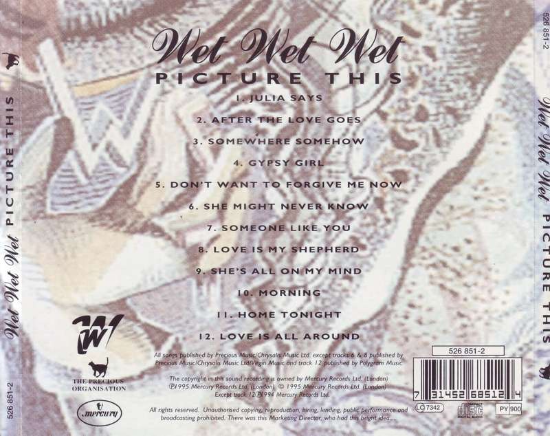 WET WET WET - Picture this (CD) 526 851-2 NM-